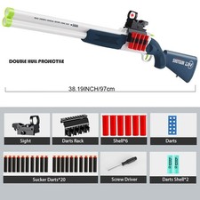 38 Inches Soft Bullet Toy Gun Toy Shotgun Shell Ejection Foam Blasters Kids Gift