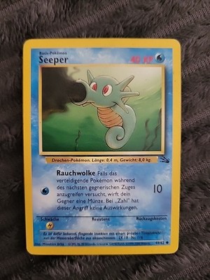 Pokémon Seeper 49/62 DE Common Fossil 1999