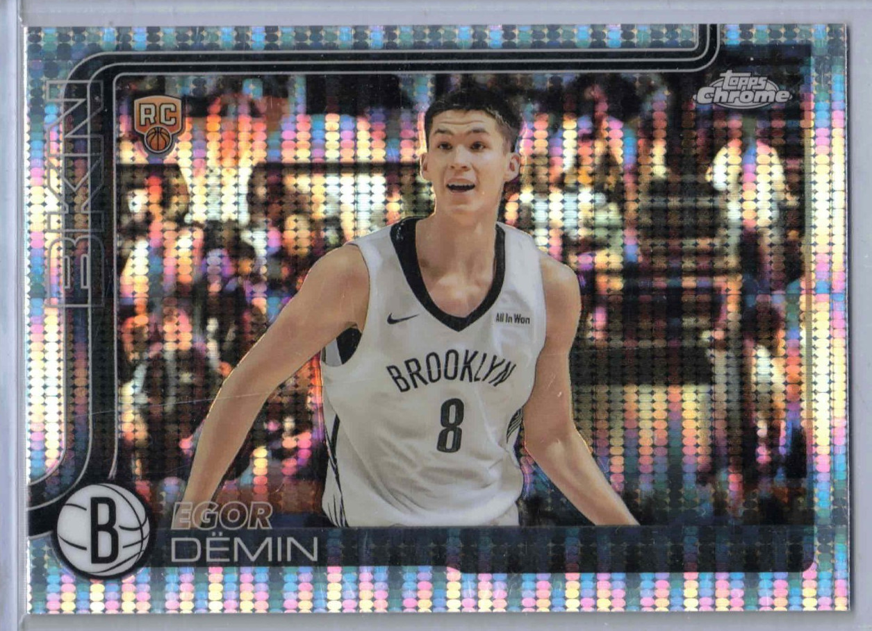 2025-26 Topps Chrome Egor Demin Pulsar Refractor RC #258