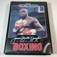 James Buster Douglas Knockout Boxing (Sega Genesis, 1990) Game Case & Cartridge