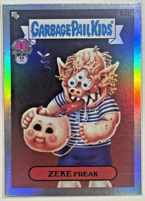 2025 GPK Garbage Pail Kids 40th Anniversary Worst of #63b Zeke Freak