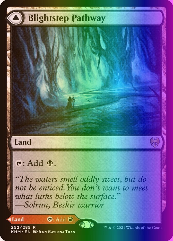 MTG Magic the Gathering Blightstep Pathway (252/553) Kaldheim LP FOIL
