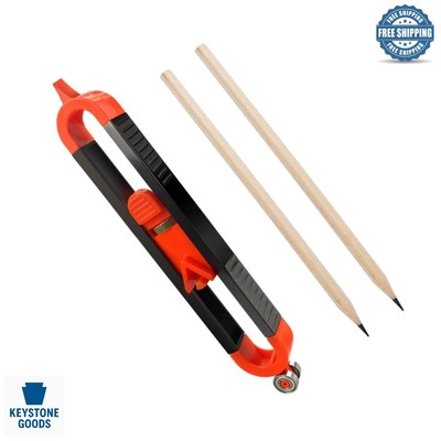 Upgraded Precise Contour Scribe Tool with Lock & Pencils for Woodworking & DIY