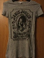 Janis Joplin - Avalon Palace Ballroom - Gray/Ladies/L/Fashion Slits On Each Side