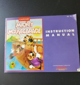 Mickey Mousecapade Capcom Game Pak NES