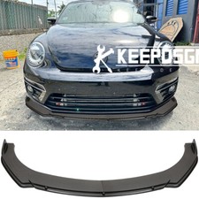 For Vw Beetle R-line Carbon Fiber Front Bumper Lip Splitter Spoiler Body Kit