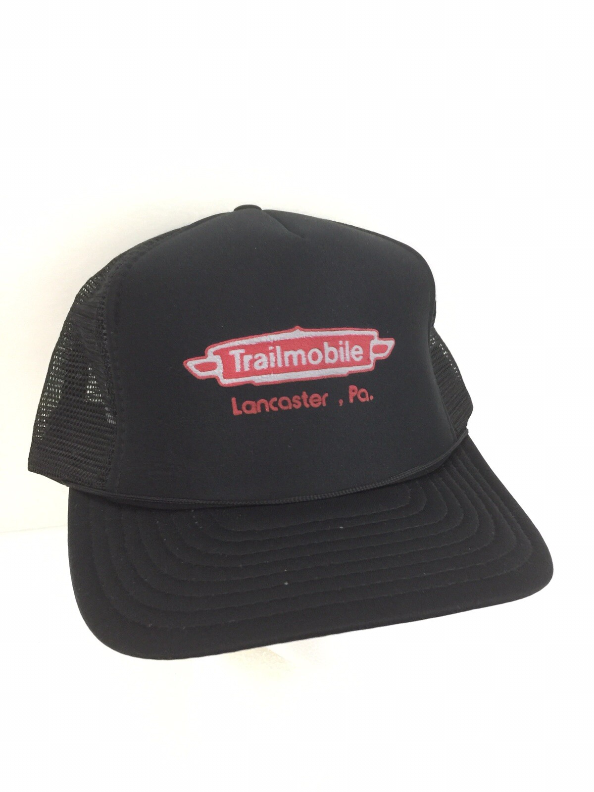 Vtg Trailmobile Hat Trailers Script Logo Mesh Foa… - image 12