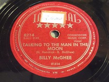 Billy McGhee: Talking To The Man In The Moon / I'd Rather Be Alone 78 - Country