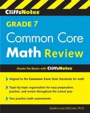 CliffsNotes Grade 7 Common Core Math Review (Cliffnotes) - Paperback - GOOD