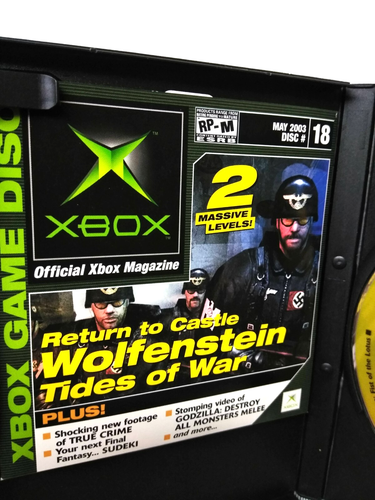 Mayo 2003 Disco Demostración Oficial Xbox #18 Return To Castle Wolfenstein - Funda Rara - Imagen 5 de 7