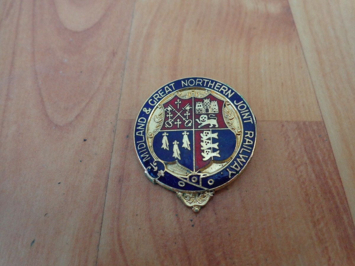 Insigne original de brassard en émail MR Midland Railway Lookout - France