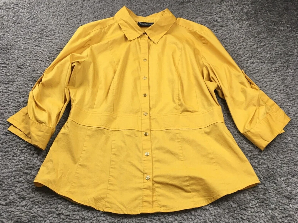 Lote de 3 blusas para mujer Sag Harbor & 7th Avenue talla M florales lisas mangas 3/4 Foto 2 de 4