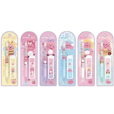 6pcs Mi Yaya Cute Loopy Mechanical Pencils Sketch Writing  Stationery 0.5 mm