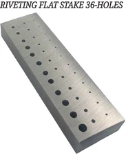 36 Holes Block Riveting Flat Stake Jewelry & Watchmaker Repair Tool