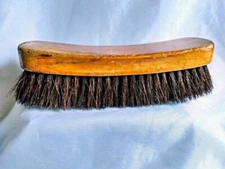 Vintage Sterilized Horse Hair SHOE SHINE BRUSH 8” ~ Unbranded