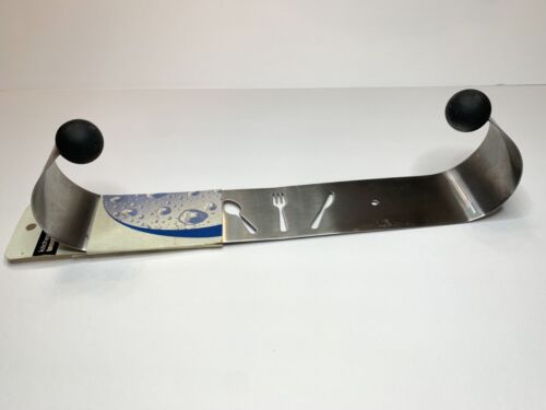 Paper Towel Holder Under Cabinet Wall Mount Stainless Steel Rack Kitchen Modern