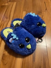 Hatchimals Unisex Blue Green Scuff Slippers Light Up House Shoes M 13-1