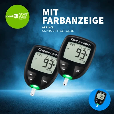 2 x Contour next mg/dl Blutzucker-Messgerät ( Gerät ohne Mappe ) ⭐️⭐️⭐️⭐️⭐️
