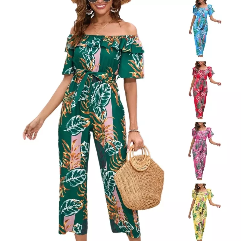 Summer floral jumpsuits sales