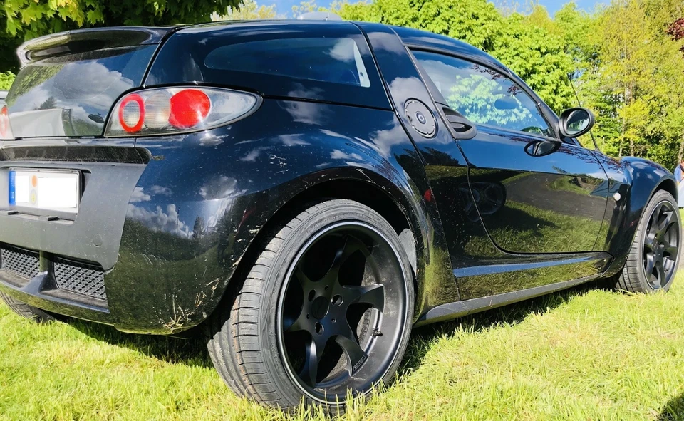 Lorinser Speedy smart Roadster 452 schwarz Komplettradsatz Kumho Alufelgen - Bild 2 von 4