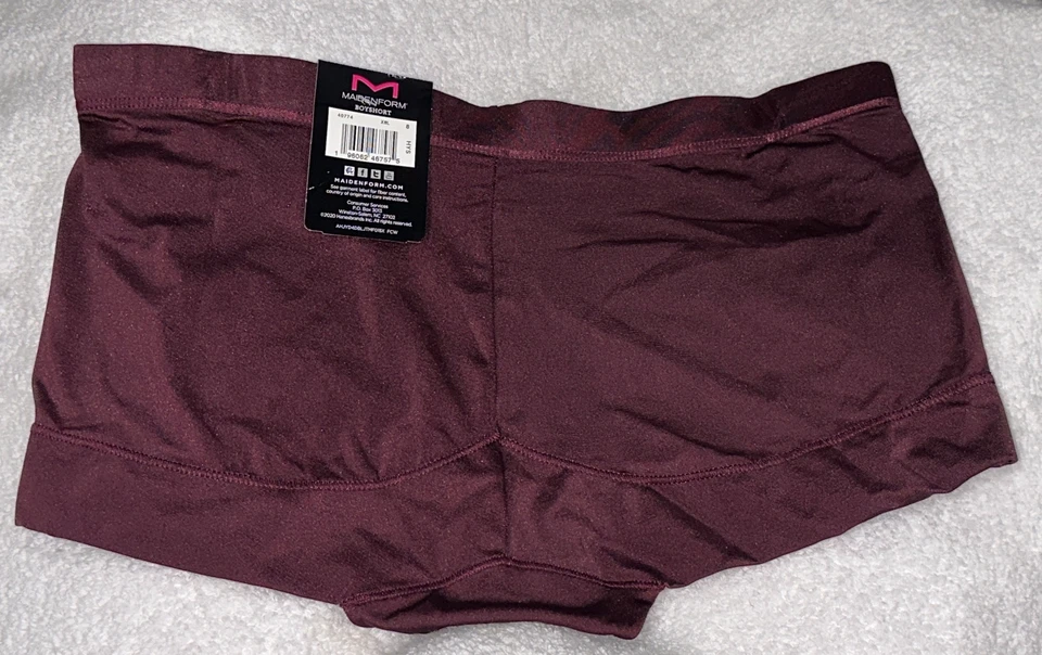 Panty corto MAIDENFORM Dream Microfibra Nightfire Rojo Niño NUEVO Para mujer Talla L 7 Grande Foto 3 de 4