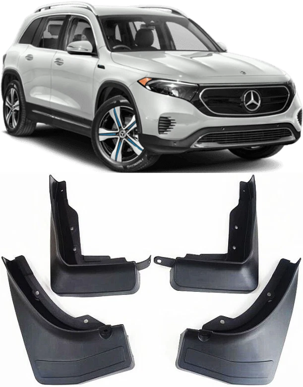 Genuine Front & Rear Splash Guards Mud Flaps FOR 2022-2024 Mercedes Benz EQB - 第 1 张/共 10 张