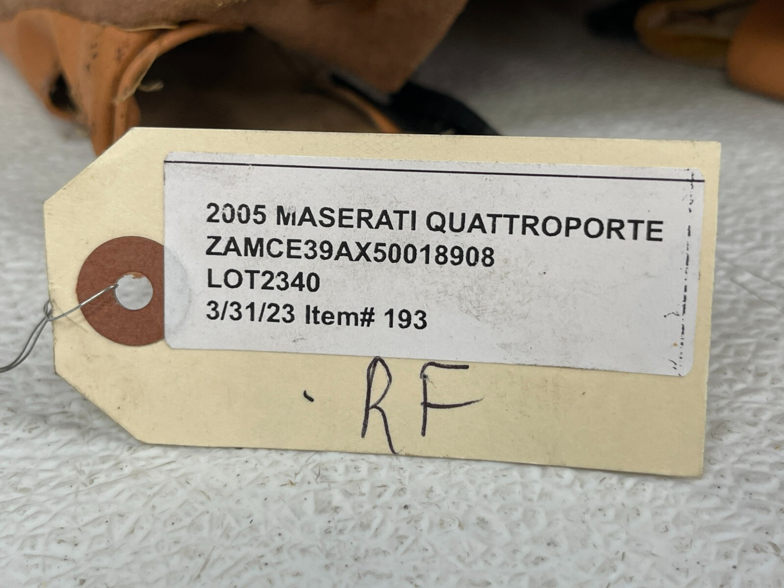 ⭐04-08 MASERATI QUATTROPORTE FRONT RIGHT PASS SIDE SEAT UPPER CUSHION LOT2340