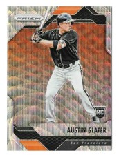Austin Slater 2017 Panini Prizm Silver Wave Rookie #22 /199 Giants Parallel Card