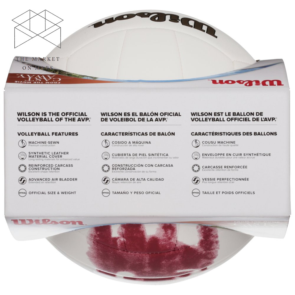 Wilson Cast Away Replica Outdoor Volleyball, Official Size Falak