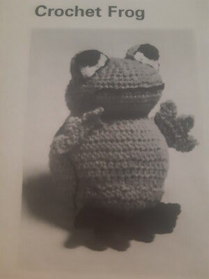 Entzückende Häkelfrosch Häkelanleitung 7'' hoch