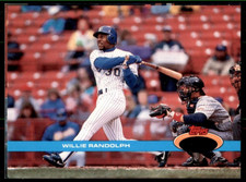 1991 Stadium #545 Willie Randolph Brewers OVERSIZE No Gold Error SET BREAK RARE!