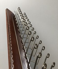 Vintage Leather Tie Holder - Holds 30 Ties