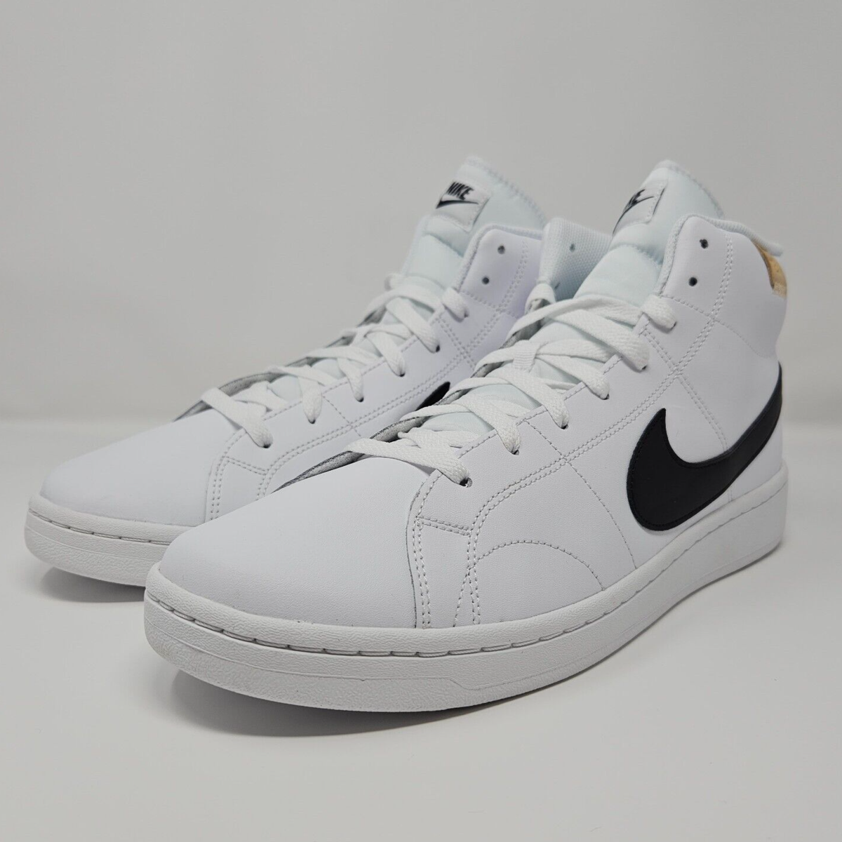 Nike COURT ROYALE 2 MID Men's Size 13 White/Black Onyx CQ9179-100