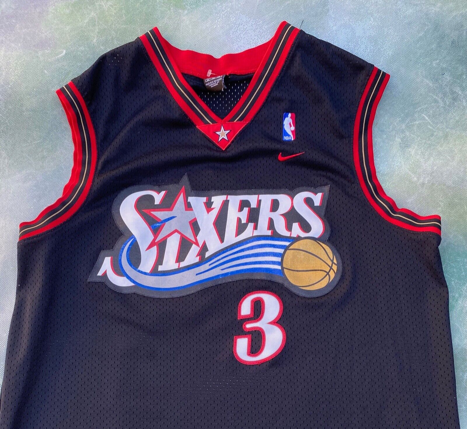 2001-04 PHILADELPHIA 76ERS IVERSON #3 NIKE SWINGMAN JERSEY (HOME) XL