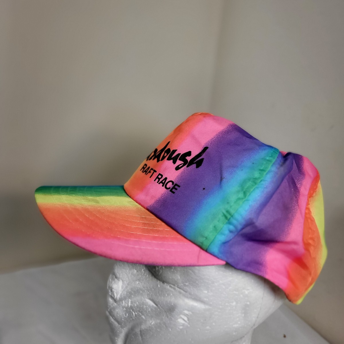 SOURDOUGH RAFT RACE Rainbow Hat Snapback Baseball Vintage 90s Cap  Nylon View 4