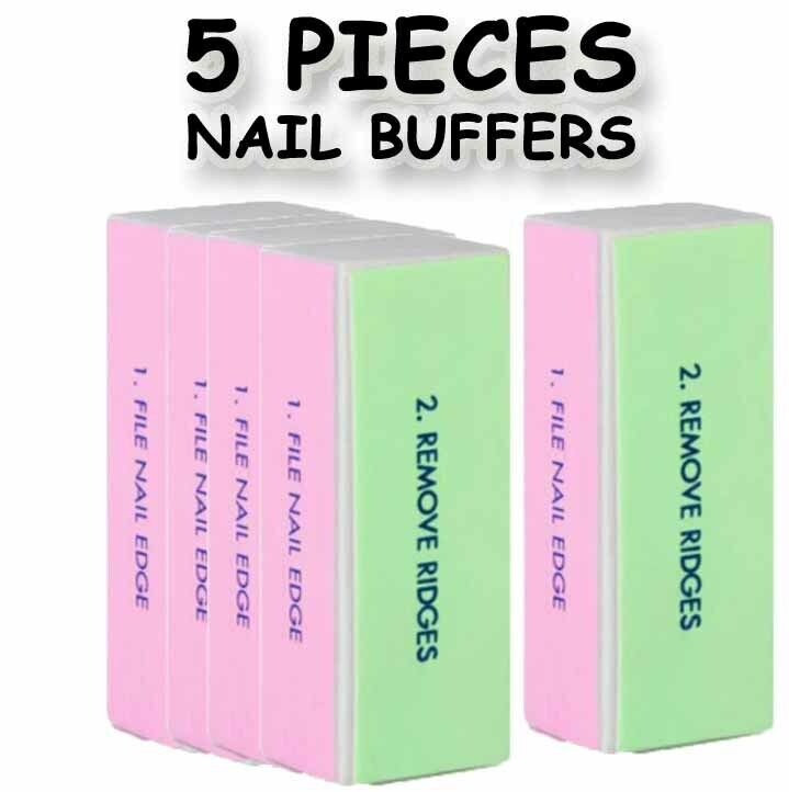 4 IN 1 NAIL BUFFER BLOCK Fine Grit Smooth Polish & Shine Remove Ridges