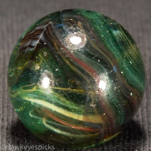 JABO/D.A.S. UV AV OX SHOOTER Swirl Marble 3/4" Mint Hawkeyespicks sg