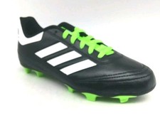 NEW Adidas Goletto VI FG J Soccer Cleats Black Green Shoes Kids Size 5