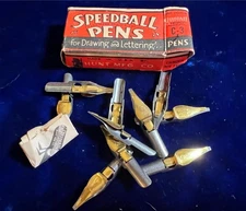 Vintage Speedball C-3 Nibs, new in original Box - 10 total