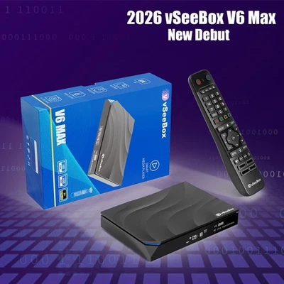 VSEEBOX VSEE BOX V6 MAX Android 14 TV Box | 8K HDR | 4GB+64GB | WiFi 6 | First Release