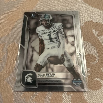 2025 Topps Bowman Chrome U Omari Kelly 1st Bowman #38 - Michigan State/CHI Bears
