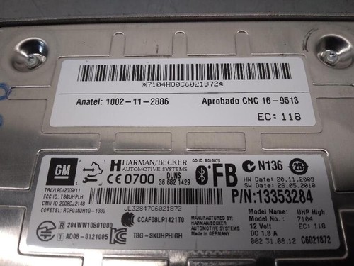 13353284 elektronikmodul OPEL ASTRA J GTI SEDAN 4827688