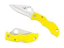 Spyderco Knives Ladybug 3 Salt Lockback Marine Yellow FRN H2 Stainless LYLP3