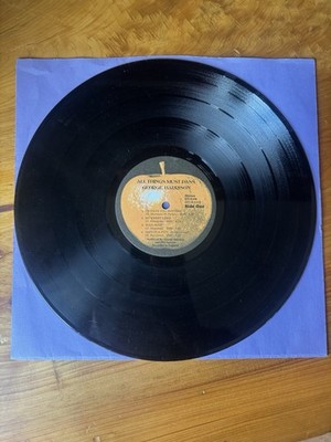 George Harrison All Things Must Pass Apple Records LP Vinyl 12'' Stereo Album