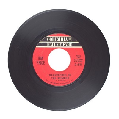 Ray Price - Heartaches by the Number; Release Me - Vinyl Record 45 RPM 7''