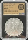 2019-W Burnished ASE First Day of Issue Director’s Coin for Excellence NGC MS70