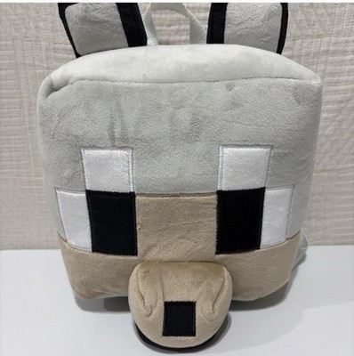 Mojang Minecraft Wolf Plush Mini Stuffed Backpack : Brand New 