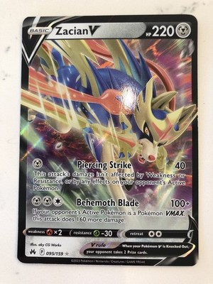 ZACIAN V ~ Pokemon TCG: CROWN ZENITH ~ 95/159
