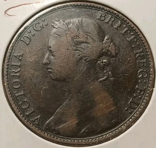 1875 Victoria Half Penny — photo from the most recent tracked eBay sale