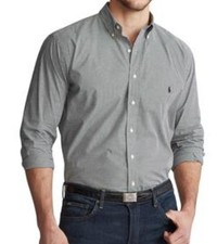 Polo Ralph Lauren Big  Tall Classic-Fit Poplin Shirt Black/white Check 2XLT